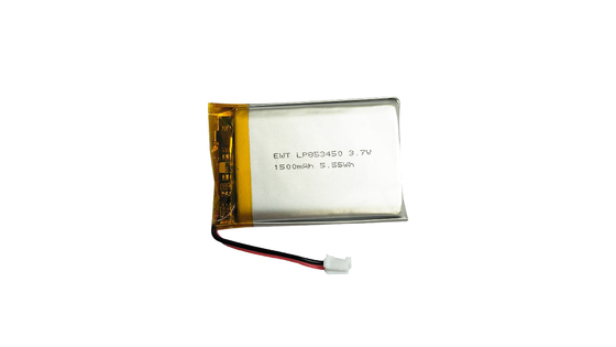 LP853450 3.7V 1500mAh Miniatuur LiPo batterij -20°C tot 60°C